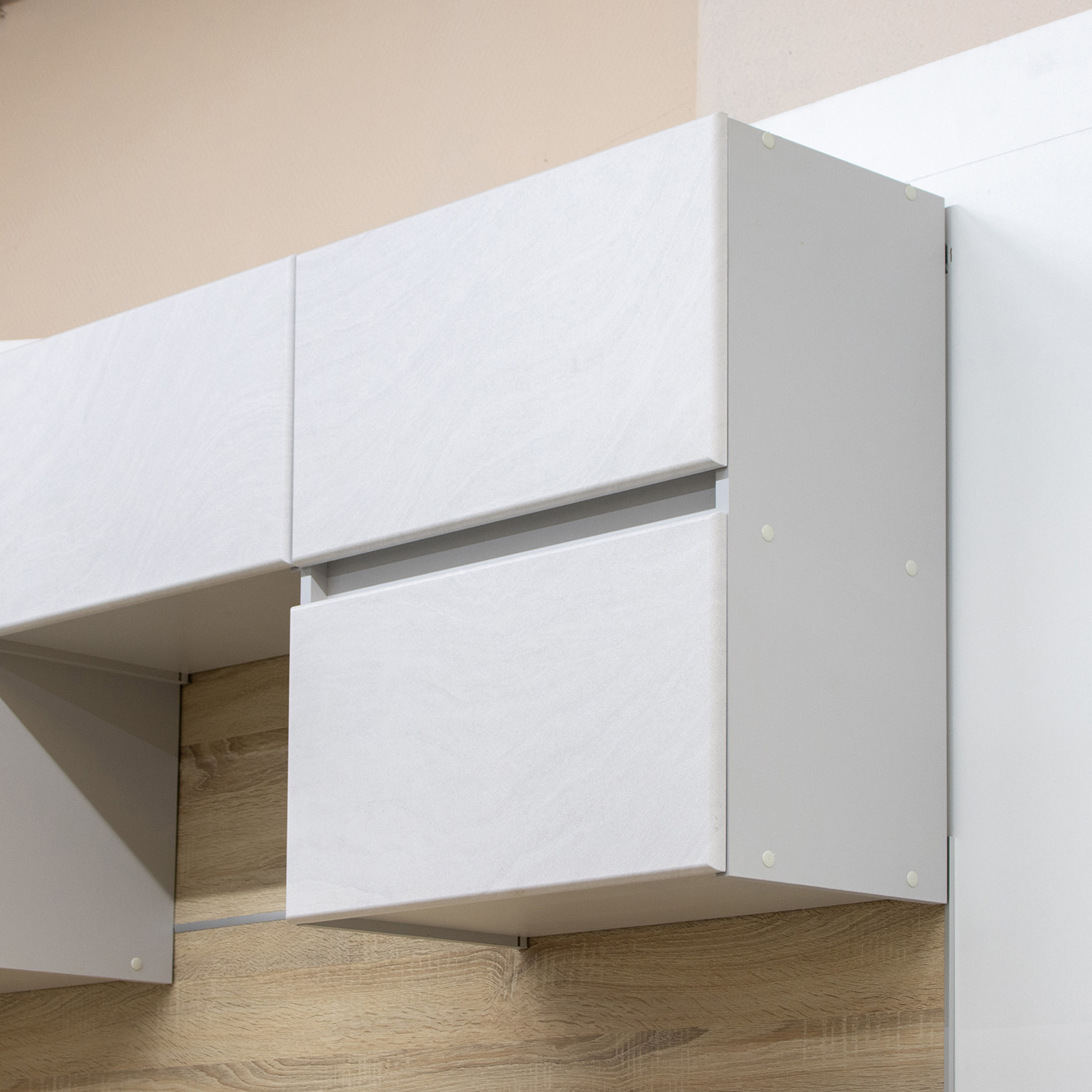 Шкаф навесной 600х676х290 мм BROZEX-WOOD NordWind Горизонт, с двумя дверцами