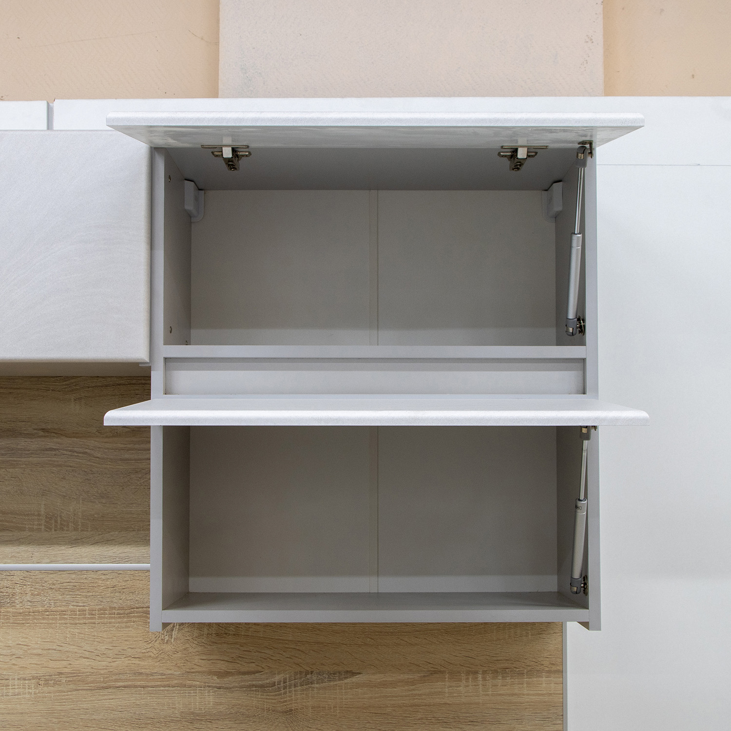 Шкаф навесной 600х676х290 мм BROZEX-WOOD NordWind Горизонт, с двумя дверцами