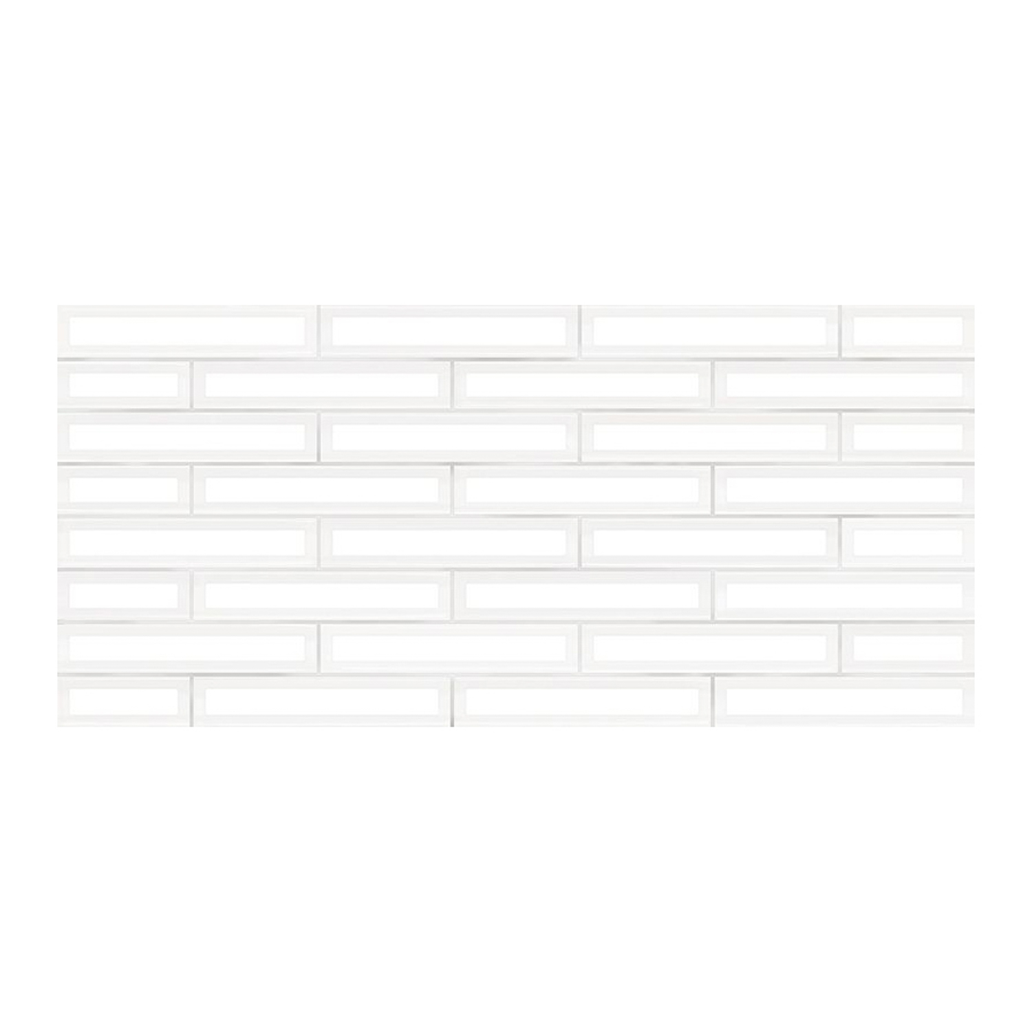 Плитка настенная VITRO белая рельеф 500*230*8 (0,115*9=1,035*54=55,89) 2350220061/Р Inter Cerama