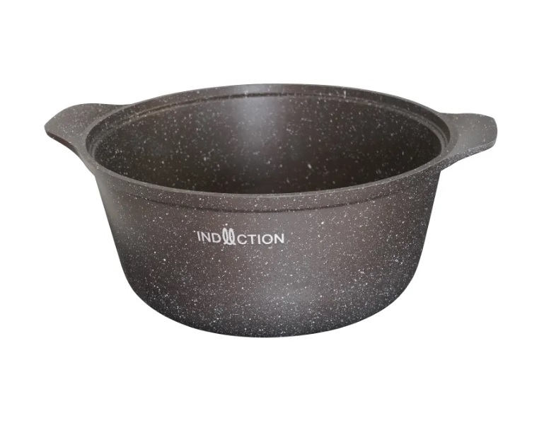 Кастрюля алюмин. антипригарная "Kukmara" "Marble INDUCTION" Мрам.коф. 2,0л Ст.кр. кмки23а *1/3