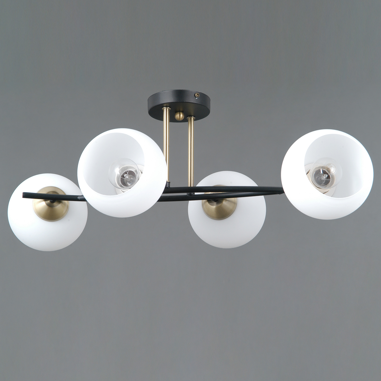 Светильник потолочный IL0798-4CSQ-25 BK AB TRENTO 4*40W E14 S=24м2  *1