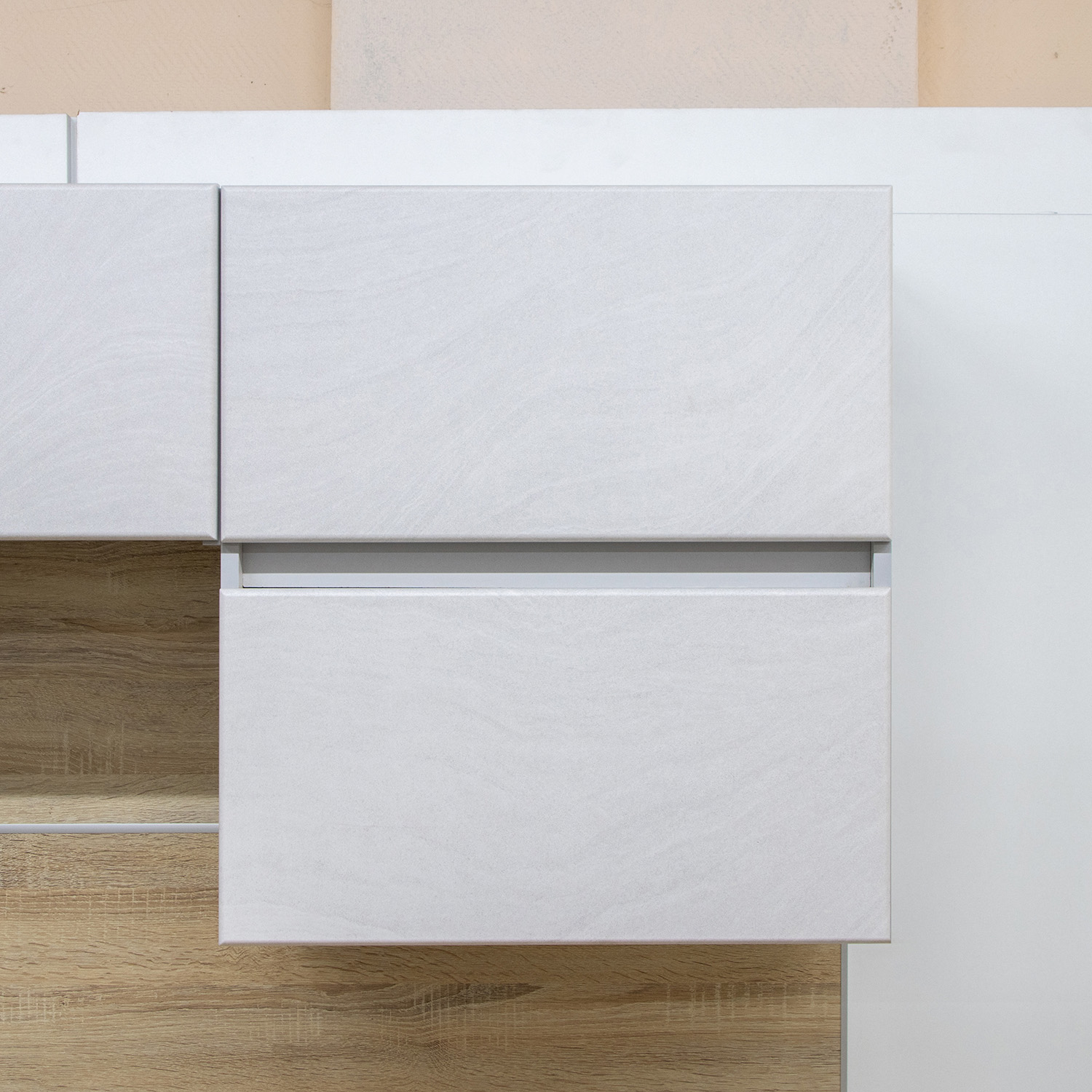 Шкаф навесной 600х676х290 мм BROZEX-WOOD NordWind Горизонт, с двумя дверцами