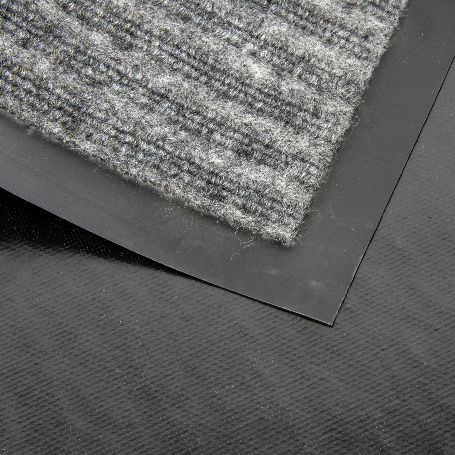 Коврик влаговпитывающий 40*60 см ребристый серый "KOVROFF" (арт.20102) *1/15 (МЭ83)