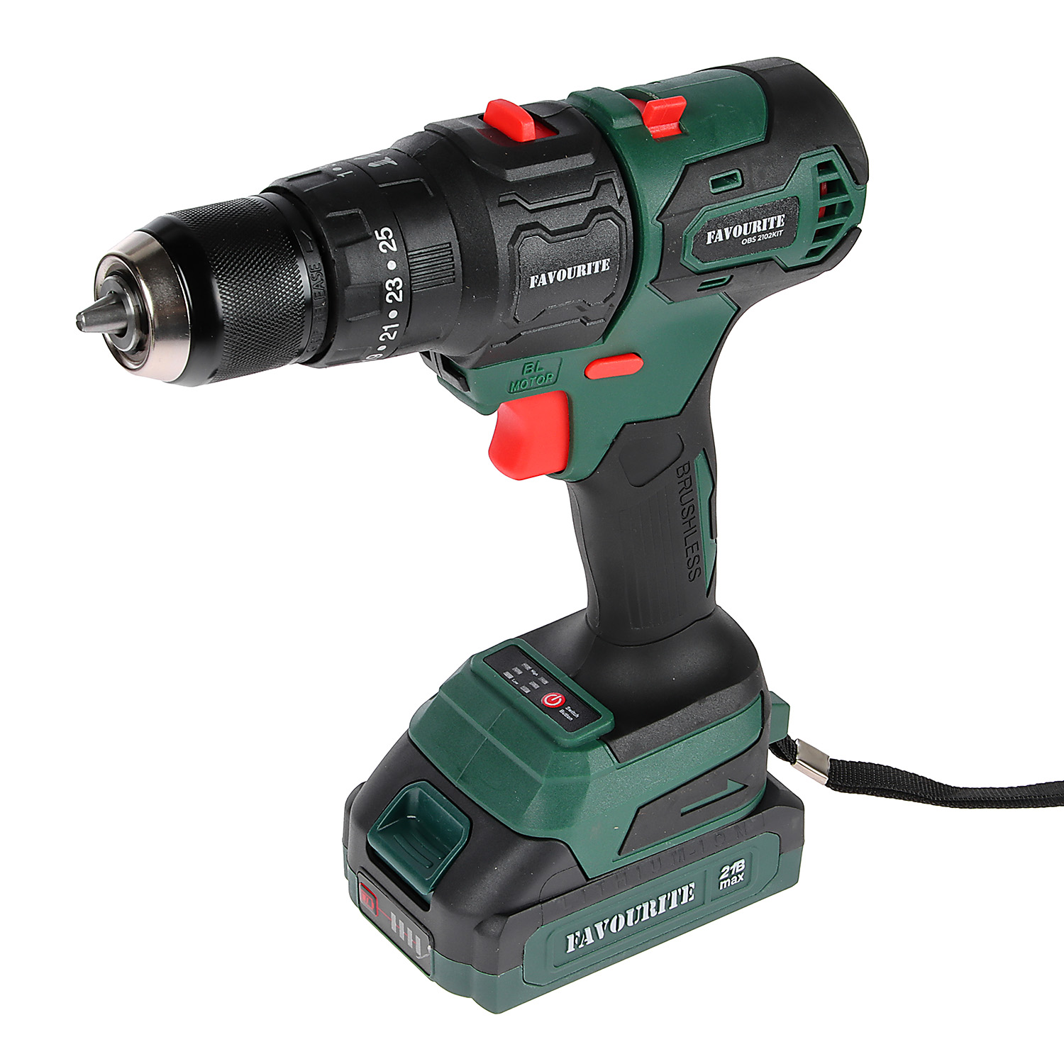 Дрель-шуруповерт 21Вт 2Ач 1АКБ LI-ION Б/Щ МУЛЬТИТУЛ 4в1 OBS 2102KIT FAVOURITE *1/5 Дрель-шуруповерт 21Вт 2Ач 1АКБ LI-ION Б/Щ МУЛЬТИТУЛ 4в1 OBS 2102KIT FAVOURITE *1/5