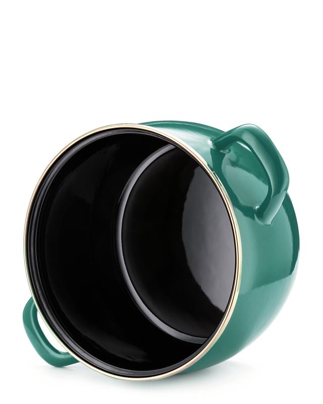 Кастрюля эмалированная "Solo" 5,7л d220мм Металл.кр. 368653 ("МЕТРОТ" Сербия) *1/4