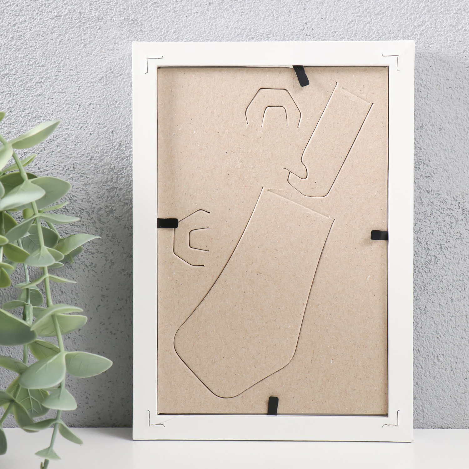 Фоторамка МДФ 10х15 см, №5 "Simple", белая (пластиковый экран) 9901594