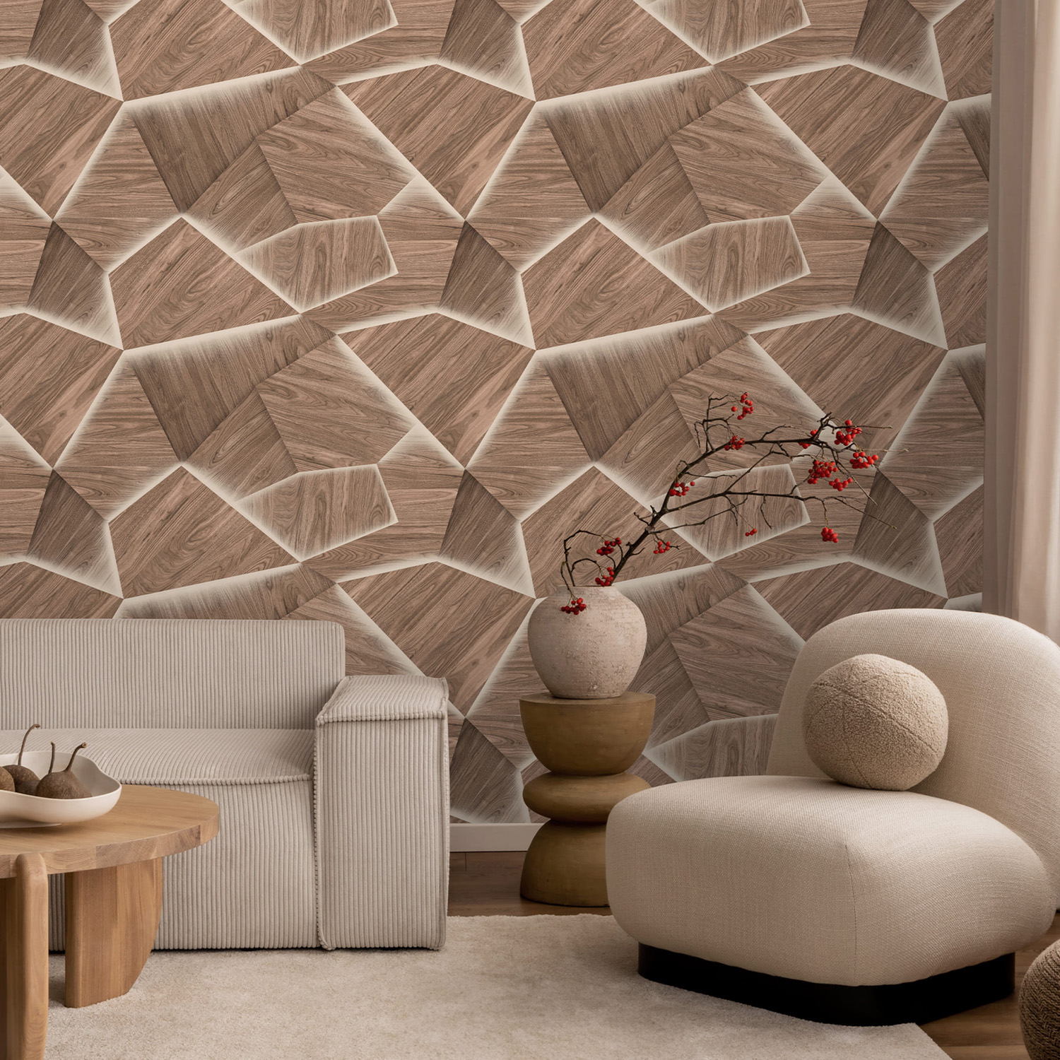 яяяОбои  флиз Victoria Stenova Woody 286688 1.06*10м *6