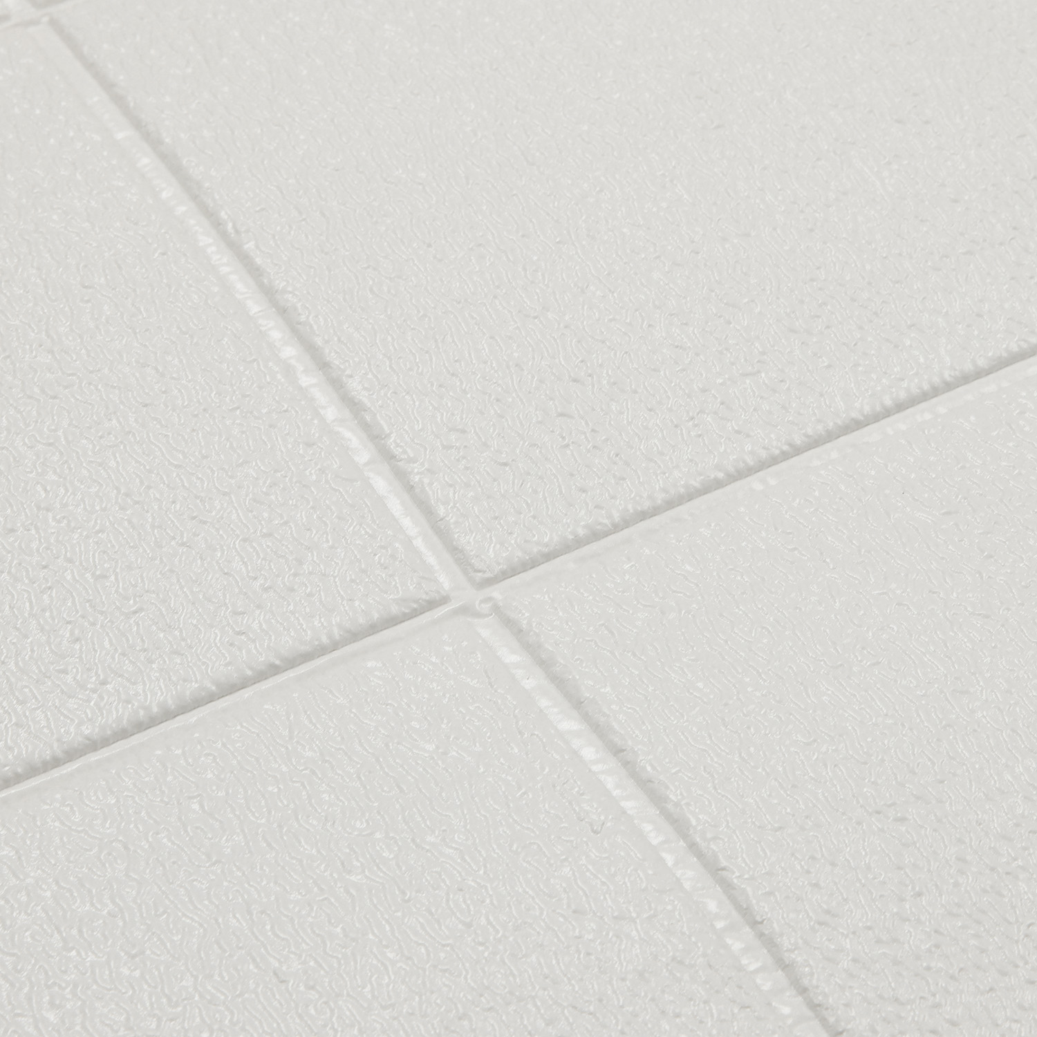 Панель стеновая мягкая самоклеющаяся Квадрат белый 700х770мм