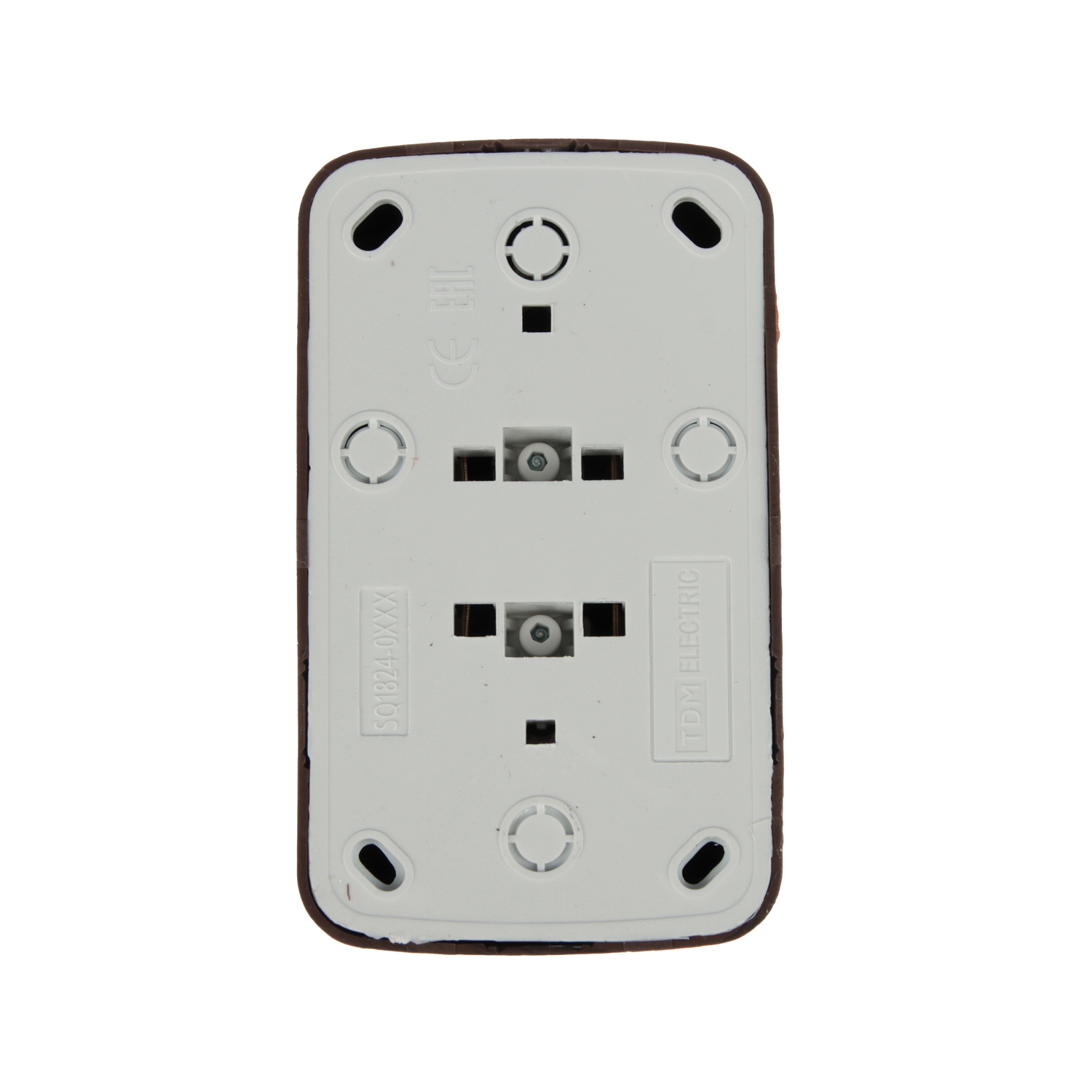 Розетка Дача ОП 2-мест. венге сз А16 Народная SQ1824-0030