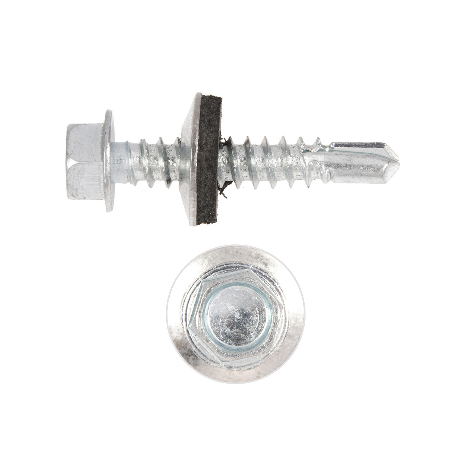 Саморезы кровельные BROZEX 5,5*25 цинк (10кг) промтара *10