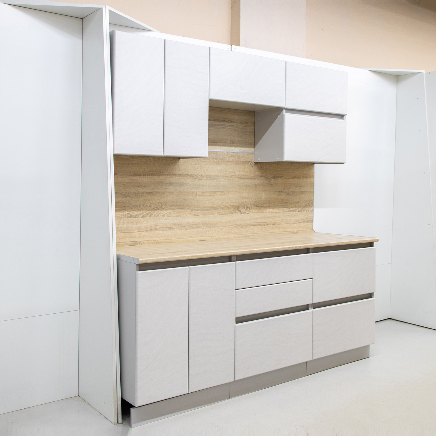 Шкаф навесной 600х676х290 мм BROZEX-WOOD NordWind Горизонт, с двумя дверцами