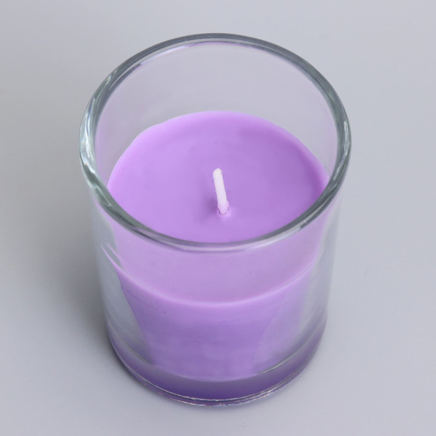 Свеча ароматическая в стекле 5х6см, Лаванда и ментол  9788473