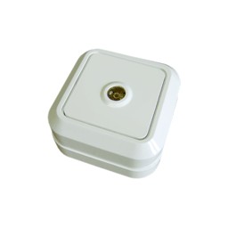 Розетка "Олимп" ОП 1-мест. белая телевизионная О0027 *10/200