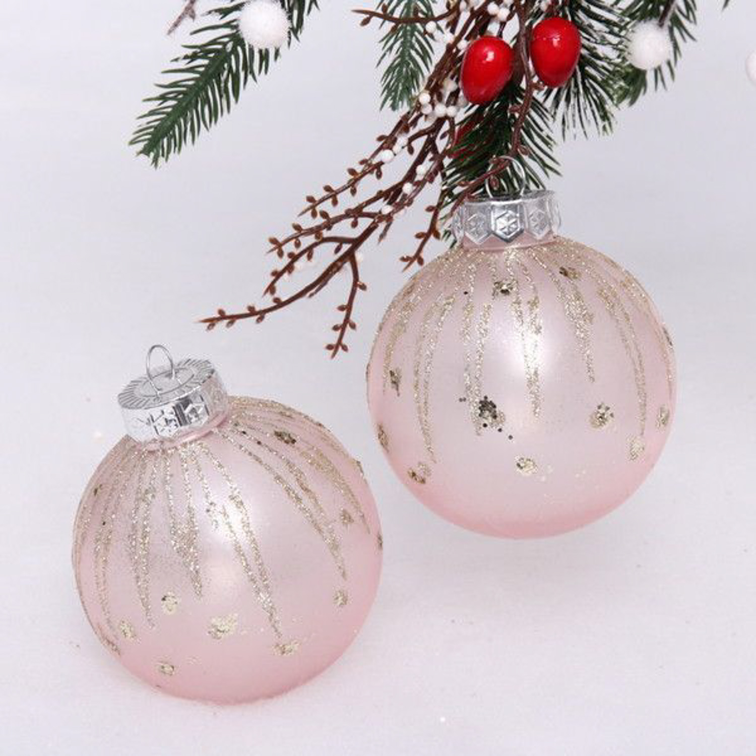 Набор украшений SHINE Diamond Tears 8 см (2 шт.), baby pink Набор украшений SHINE Diamond Tears 8 см (2 шт.), baby pink