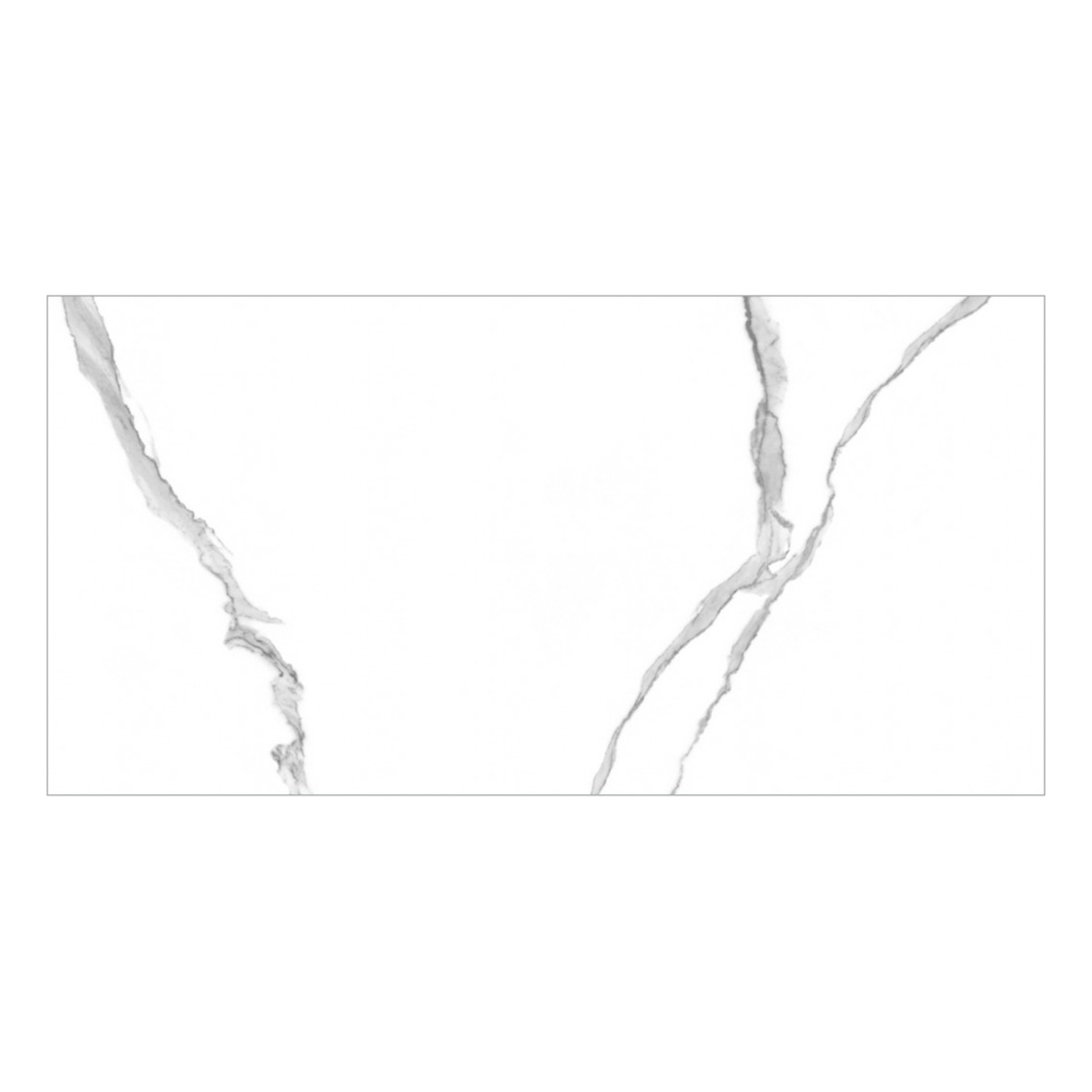 Керамогранит 1.44 м² Global Tile Anima NB PGT 2196, 1200x600x9 мм, полированный, белый