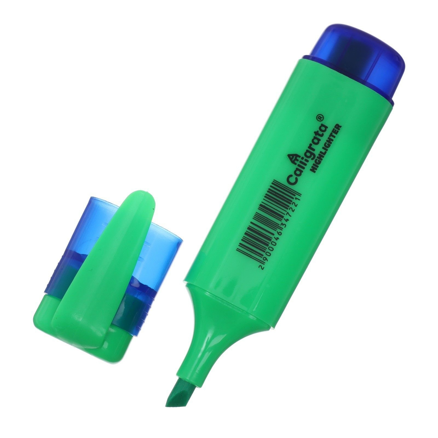 яяяМаркер текстовыделитель наконечник скошенный 5мм зеленый   4634722