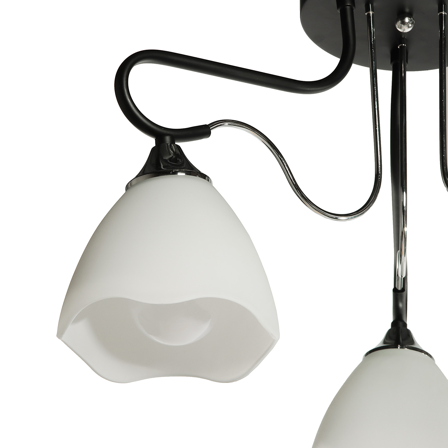 Люстра Verner Lighting А2618/3, 40 Вт, Е27, 3 лампы, черный/хром