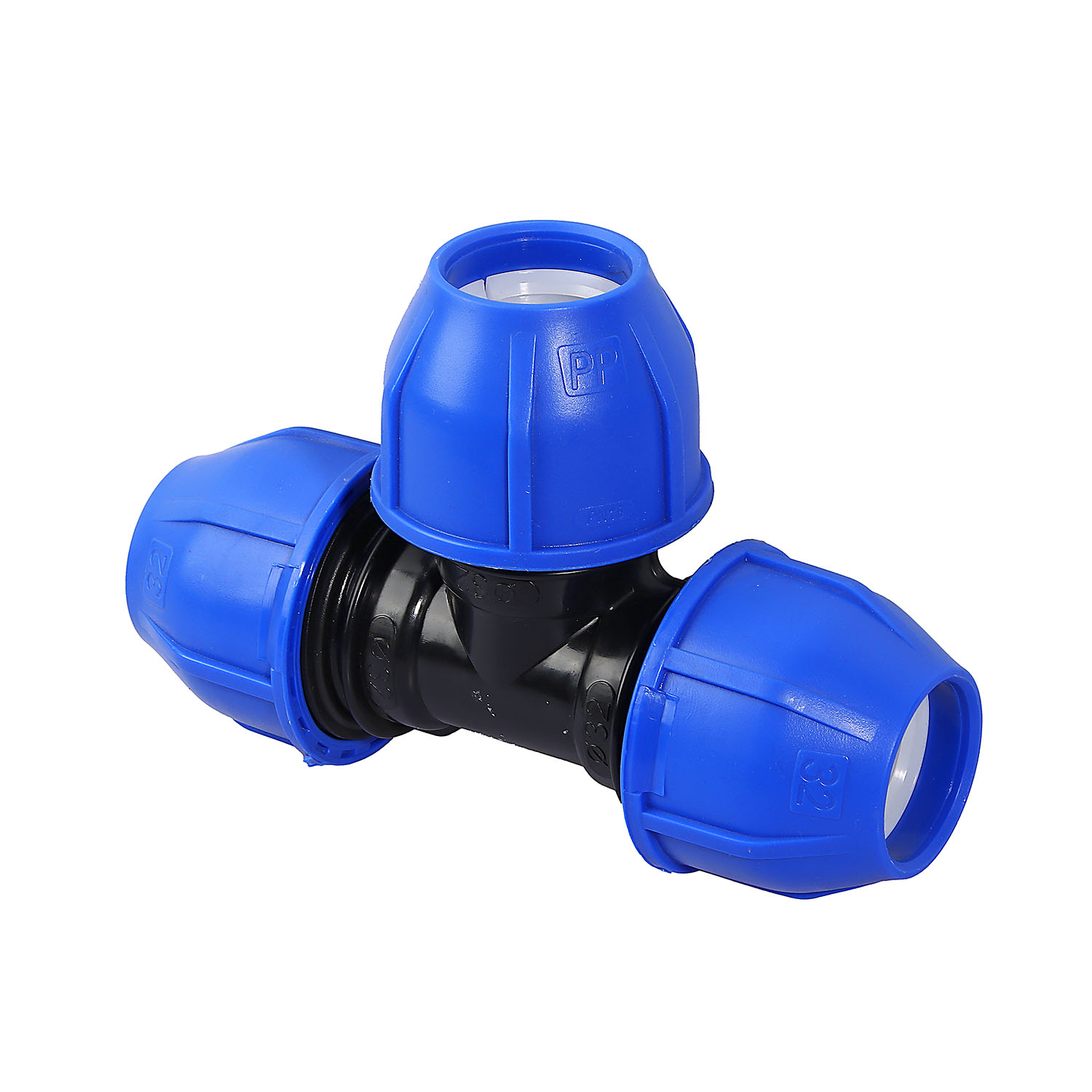 Тройник ПНД компрессия Ø 32х32х32 *1/60