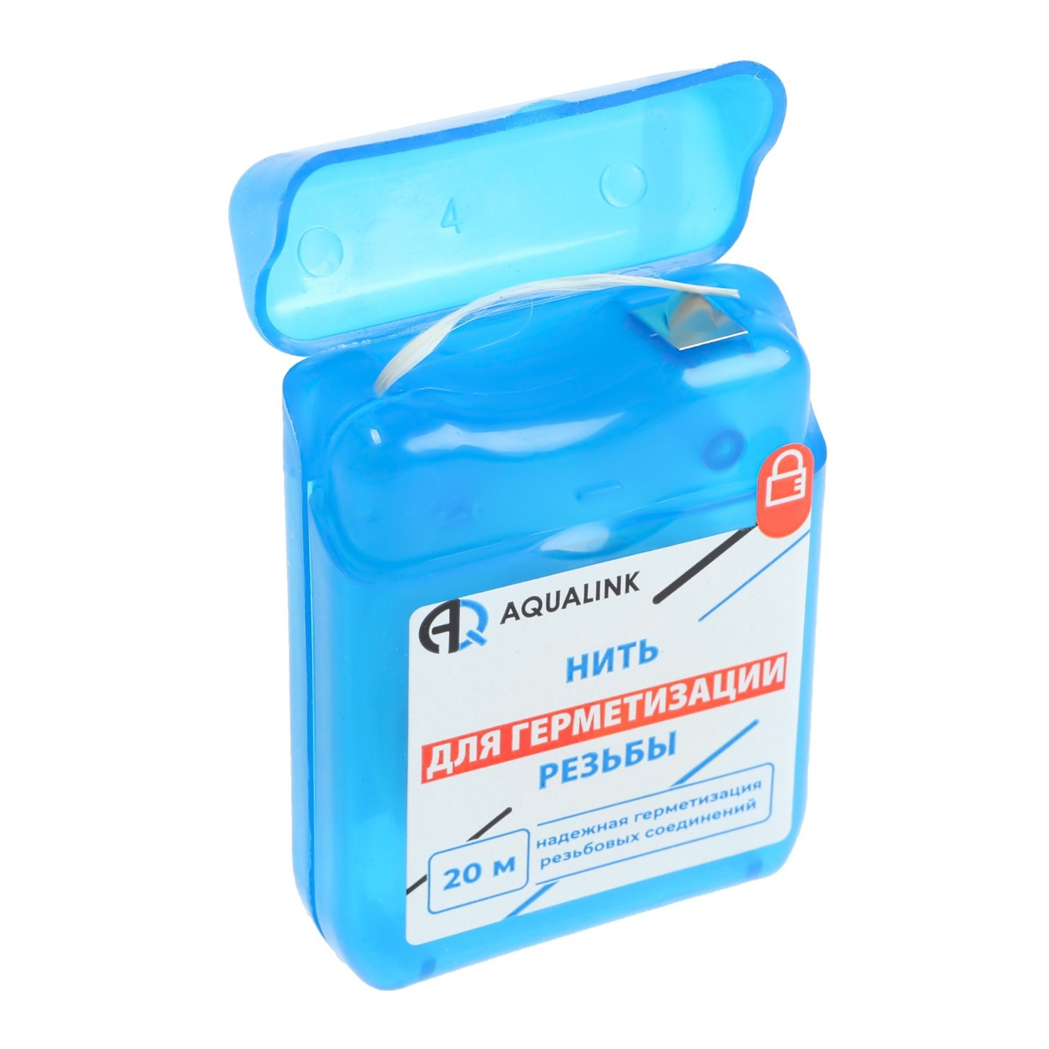 Нить сантехническая для герметизации резьбовых соединений 20м AQUALINK (агалог ЗУ738)  *1/100