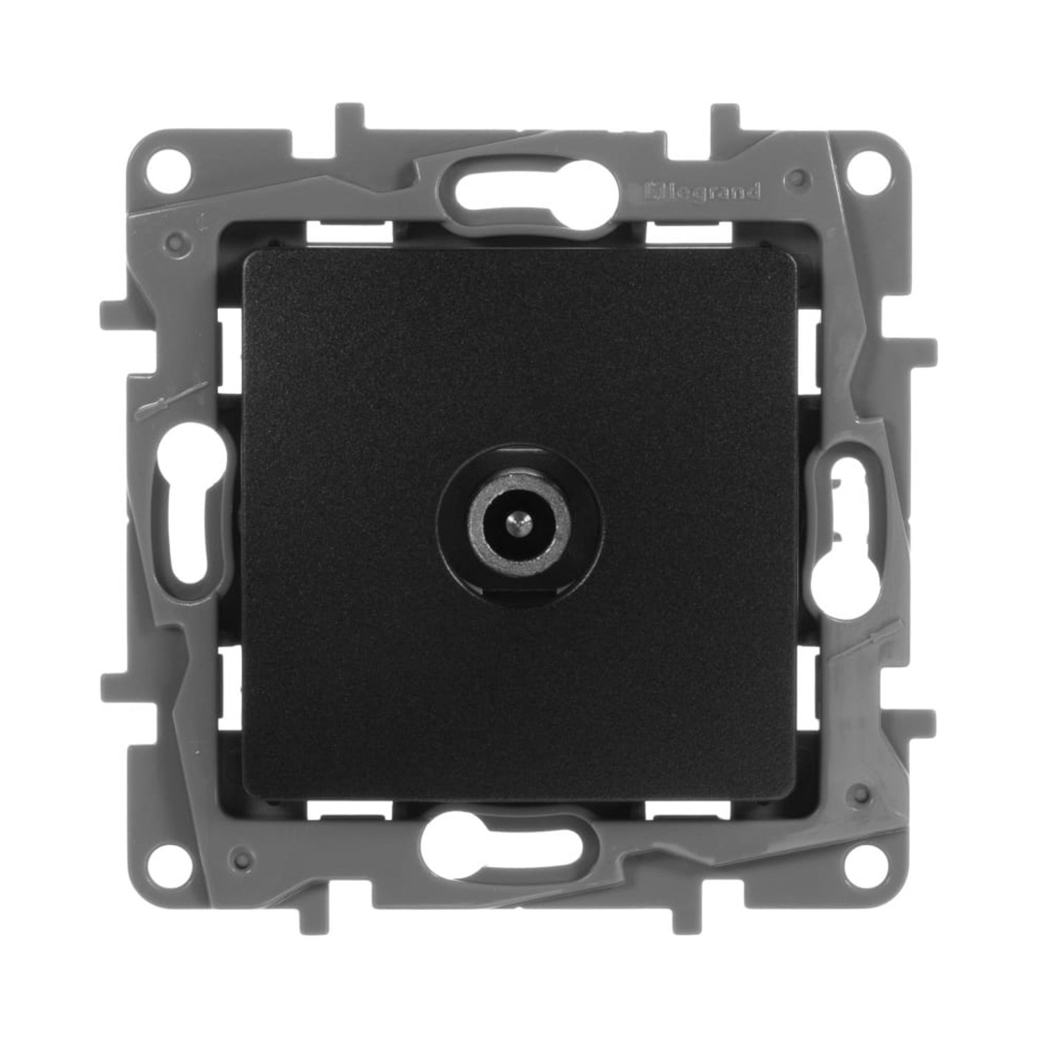 Механизм розетки "Etika" TV оконечная 5дБ 5-862 мГц антрацит Leg 672665  *1