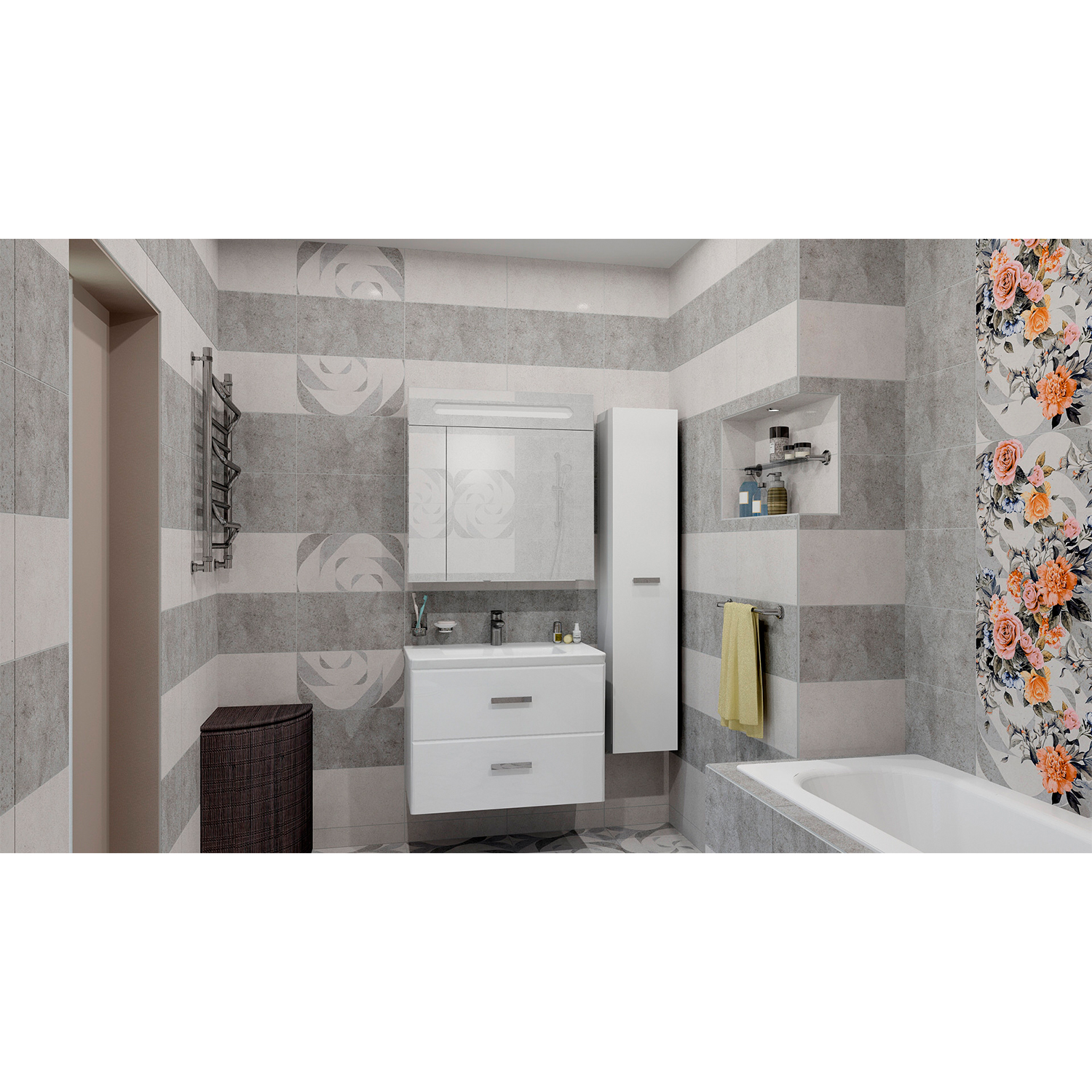 Плитка 45х25 см настенная 1.46 м² Lasselsberger Ceramics Loft Style, серый