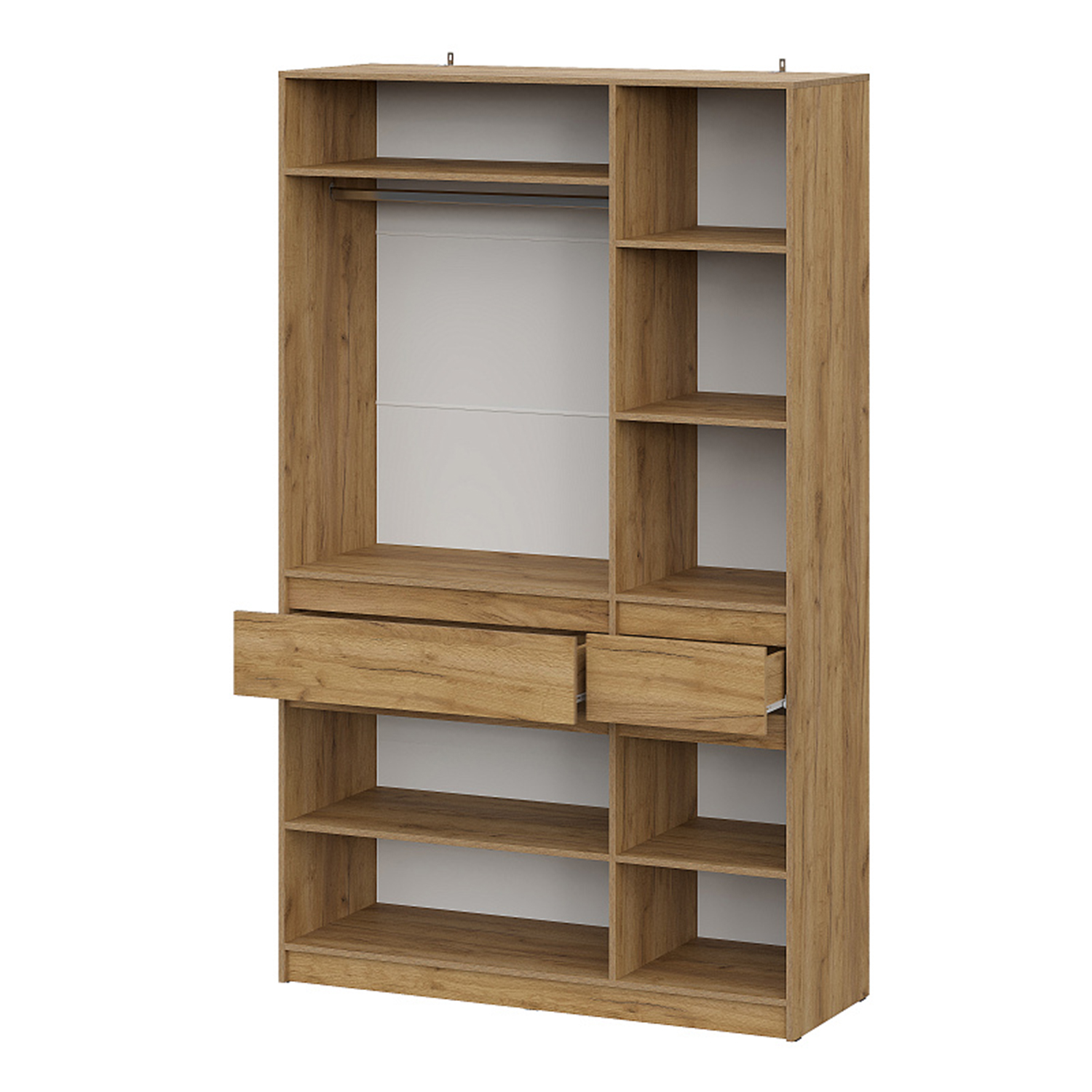 яяяШкаф трехстворчатый "Авиньон" (Дуб крафт Золотой/Графит серый)*1