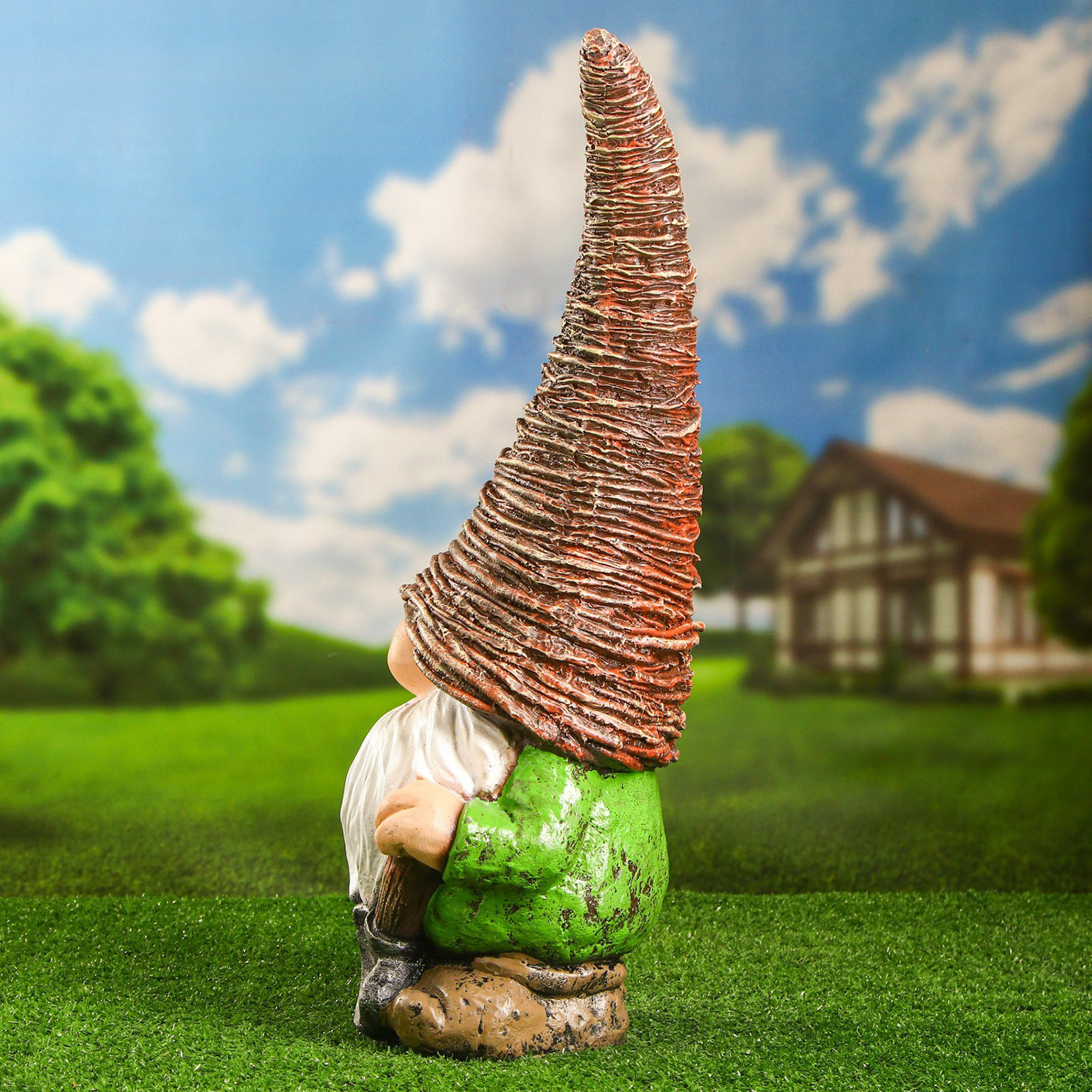 Садовая фигура "Гном Афанасий с лопаткой" 53х24х18см 9577957