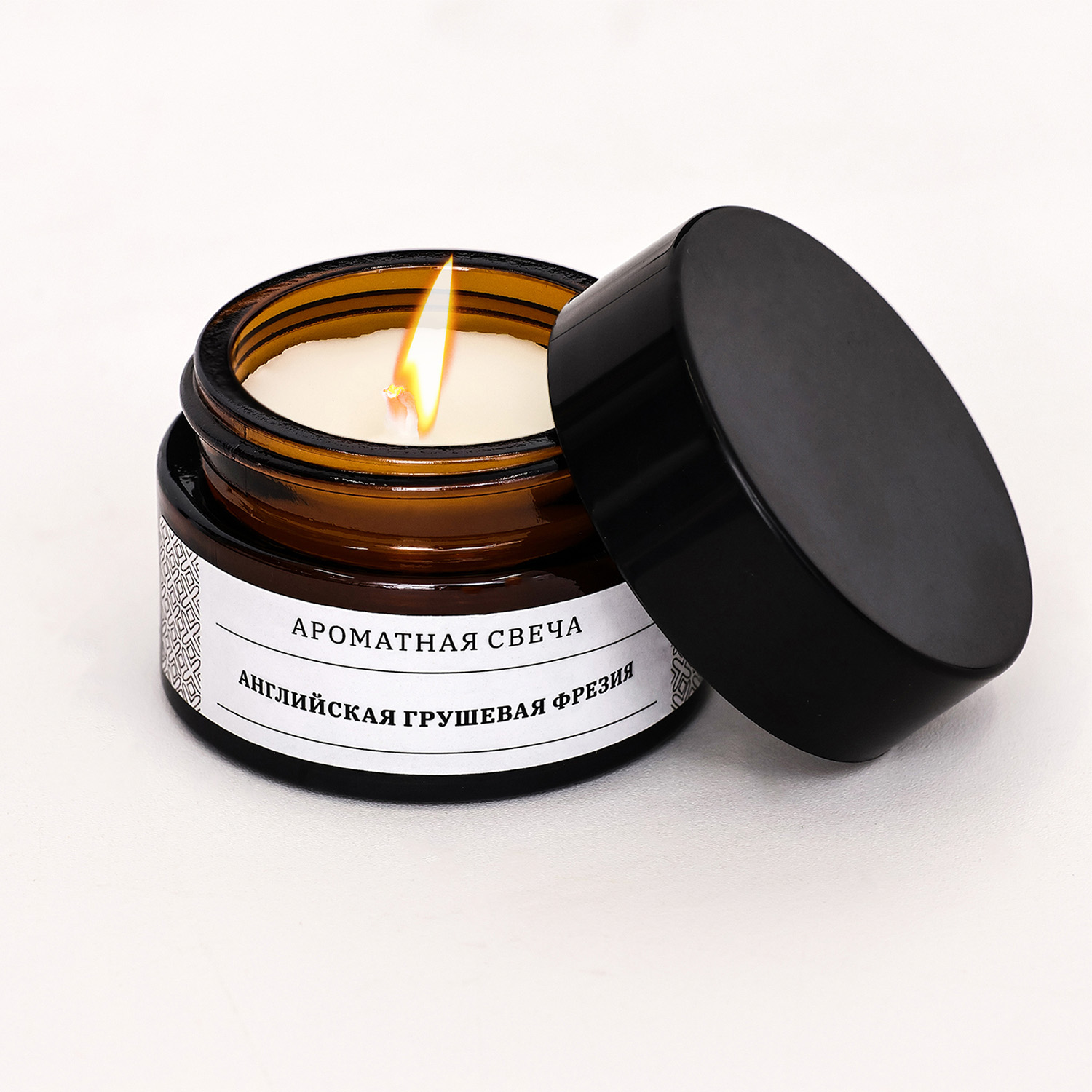Свеча ароматическая в банке "Английская груша и фрезия", 12 г 9485079