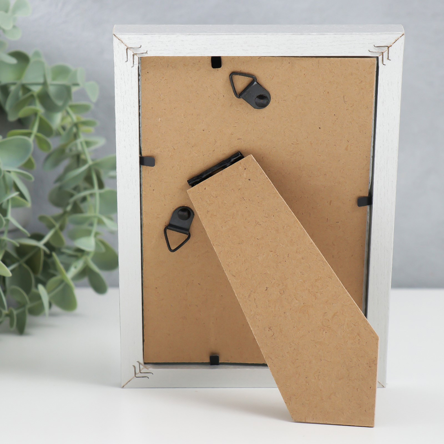 Фоторамка МДФ "Ellis" 10x15 см, с паспарту, серебро 9335839