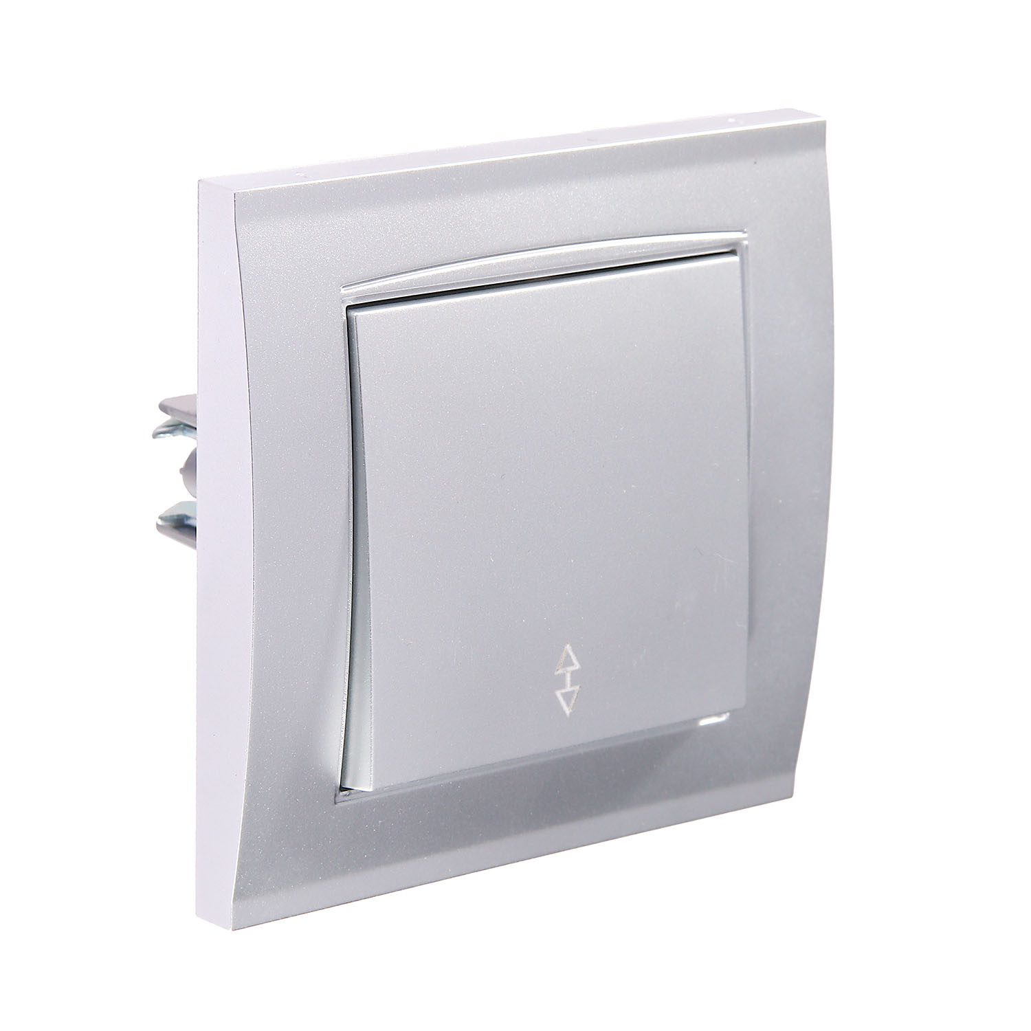 Выключатель Бриллиант СП 1кл. серебро на 2 направления 10А IP20 UNIVersal 7949629