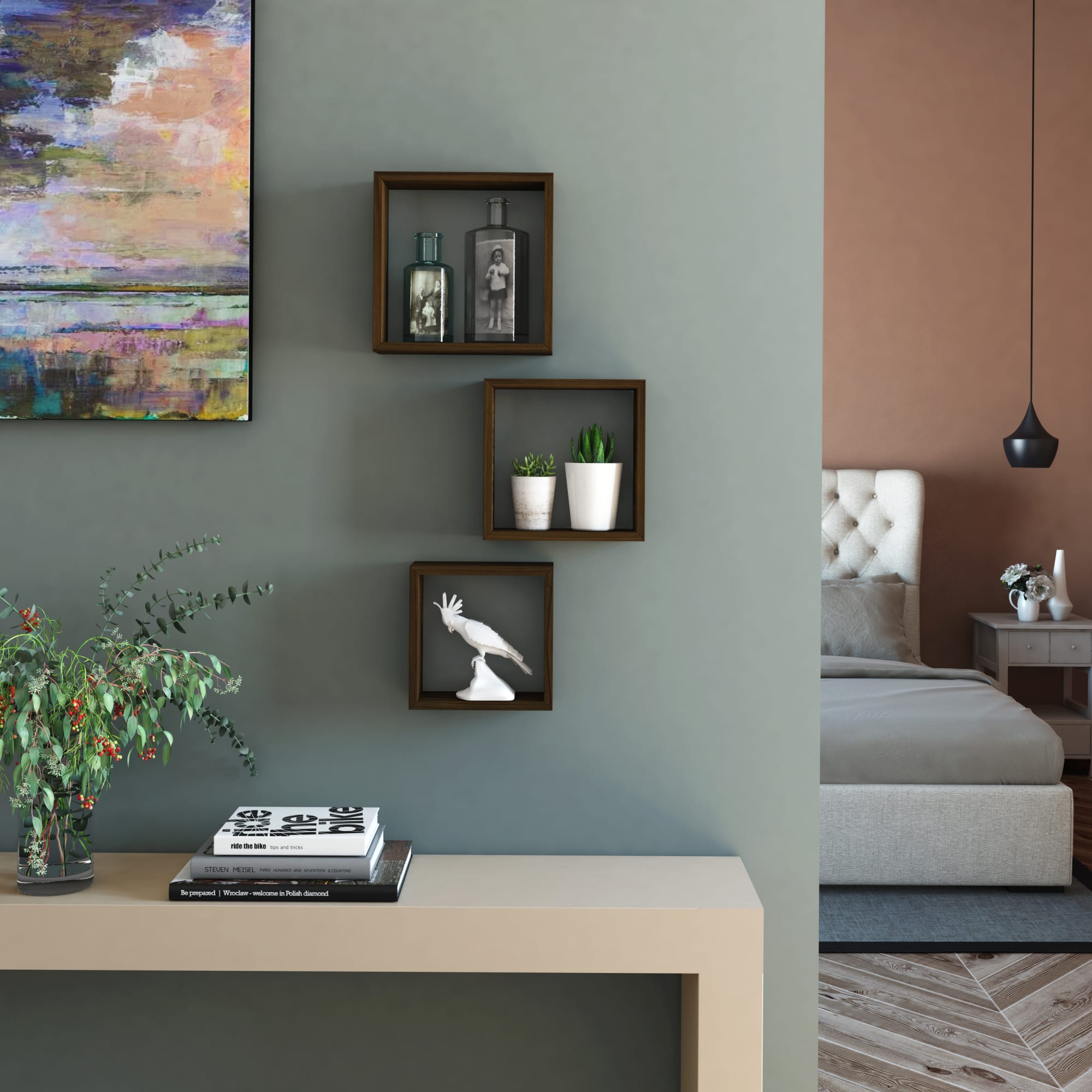 Набор полок КУБ-3 Венге ГЕРДА *1 Набор полок КУБ-3 Венге ГЕРДА *1