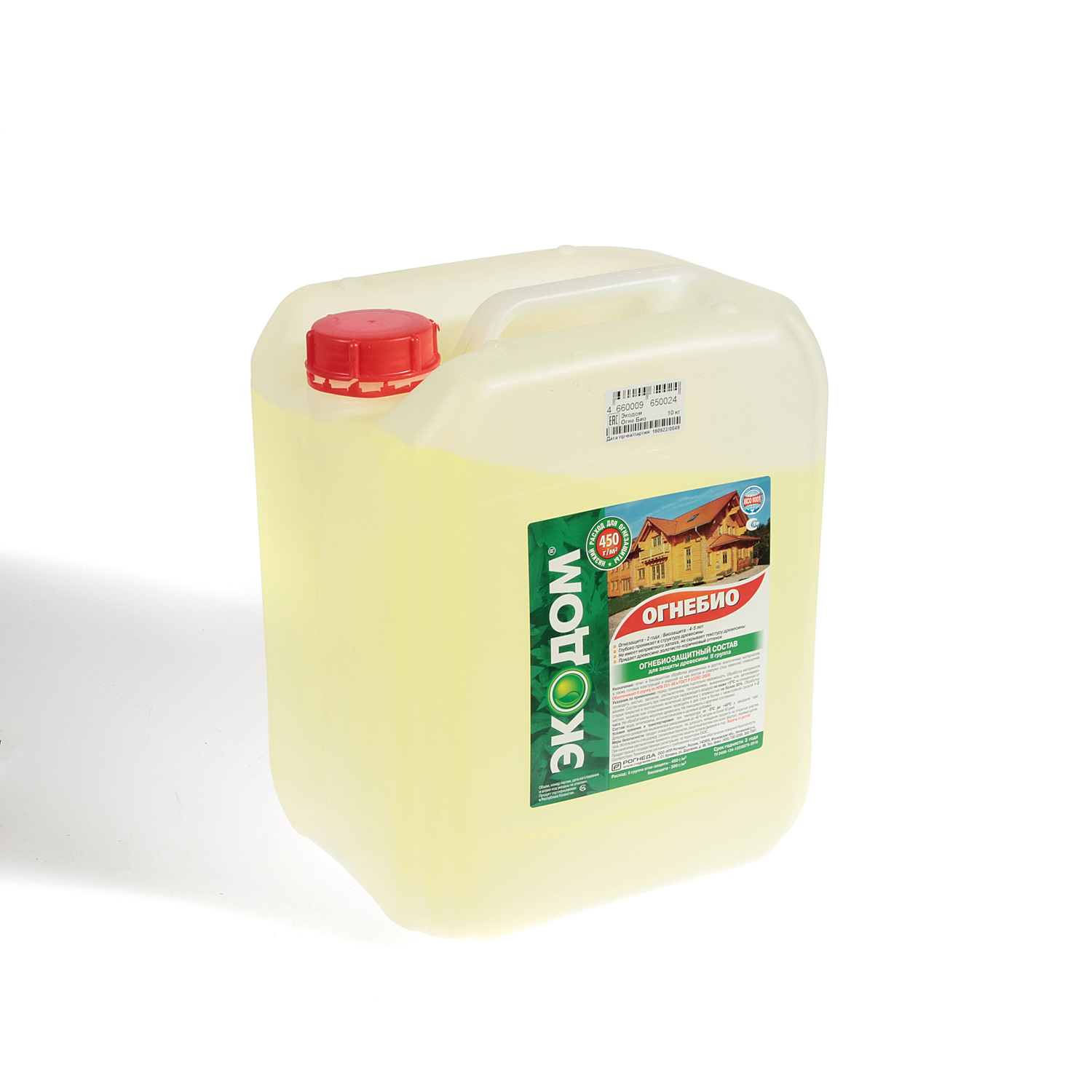 Состав огнебиозащитный 10 кг ОгнеБио ЭкоДом *1/60
