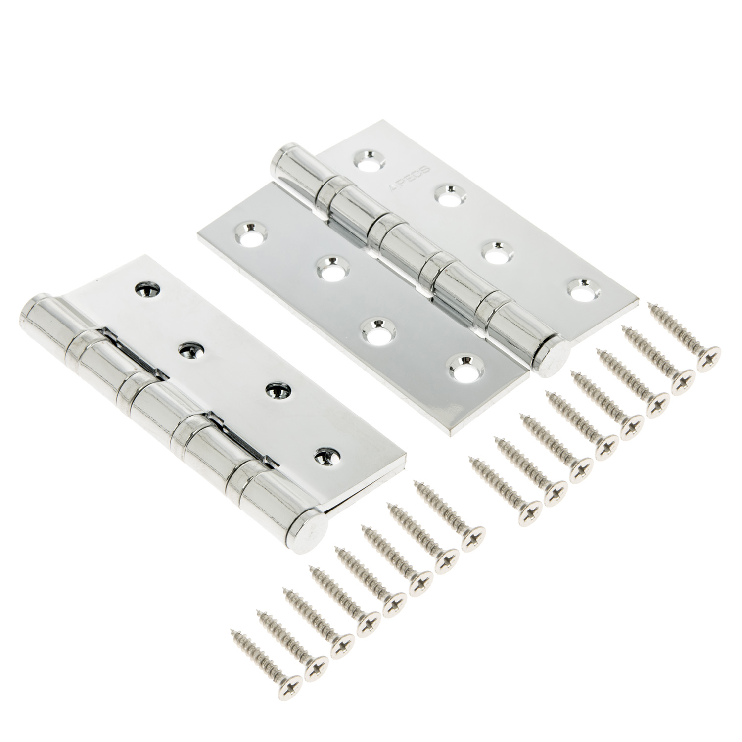 Петля универсальная 100*70*3мм ХРОМ CR (комплект 2шт.) АПЕКС *1/5/50