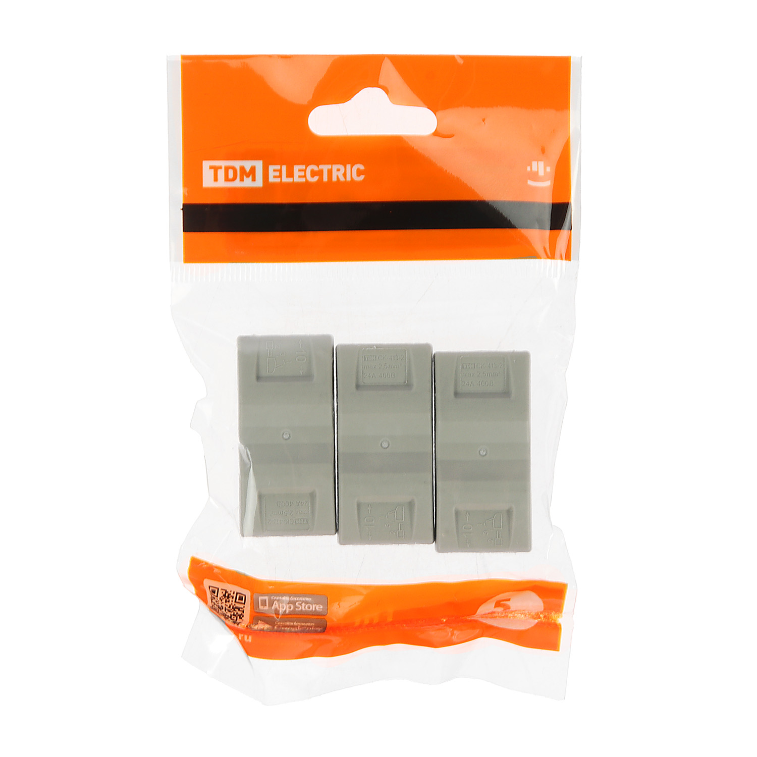 Клемма соединительная 3 конт. проходная СК-413-2 2,5мм2 (3шт) TDM SQ0527-0052 *1/20