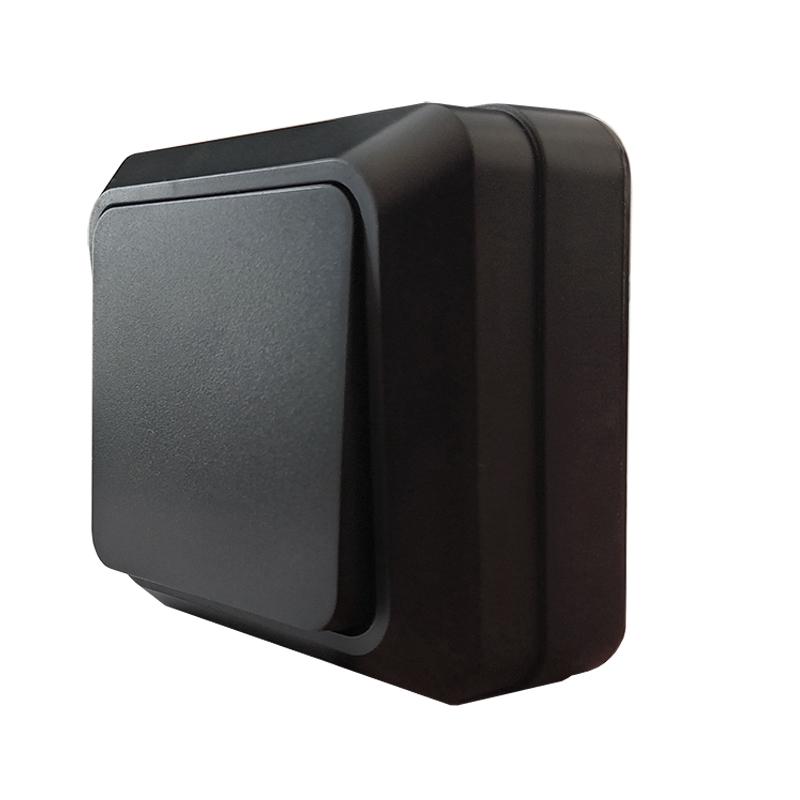 Выключатель "Олимп" ОП 1кл. черный  10А IP20 UNIVersal 2209 *10/200