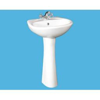 Умывальник СОНАТА белый с 1 отверстием (54см) (г.Воротынск) *1