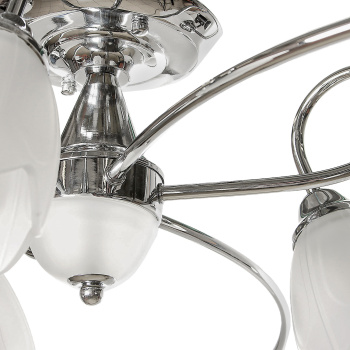 Люстра 004/3+3CR WT Е27 6*40W S=13м2 *1