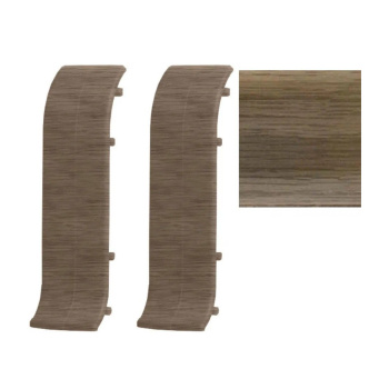 Соединитель T.plast, 58 мм, 109 дуб темный, 2 шт.