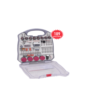 Набор насадок для гравера 189 предметов ПНГ-189 ПОБЕДА *1/10/20