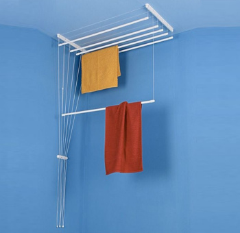 Сушилка для белья потолочная "Лиана" 5-рядная, шир.1,2м регул. по высоте Белая Lakmet *1/5