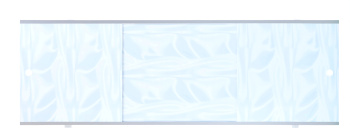 Экран под ванну "Универсал-Премиум" (АЛЮМ. РАМА) ГОЛУБОЙ   1,48м *2