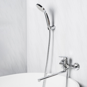 Смеситель д/ванны DEVIDA коллекция ARBO однорычажный, длинный излив DVS1023-12 *1/10