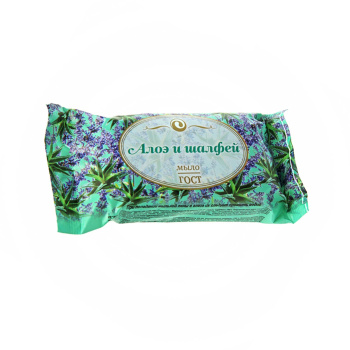 Мыло 90г ЕЖК Алоэ и шалфей бум/уп (764,975,1691) *80
