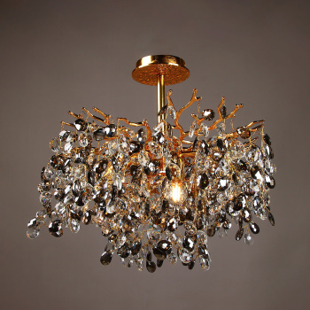 Светильник потолочный хрусталь 5509 Gold 500 мм Е14 S=16м2 золото  VERNER LIGHTING *1 Светильник потолочный хрусталь 5509 Gold 500 мм Е14 S=16м2 золото  VERNER LIGHTING *1