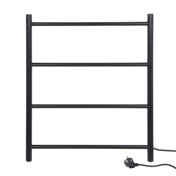 Полотенцесушитель электрический лесенка "Электра" 500х600 сталь 4 полки черный ТЭРА *1