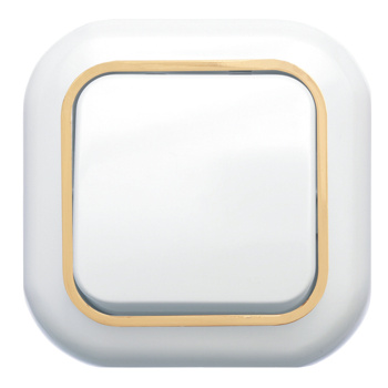 Выключатель "Валентина" СП 1кл. золотой С16-040  *10/50