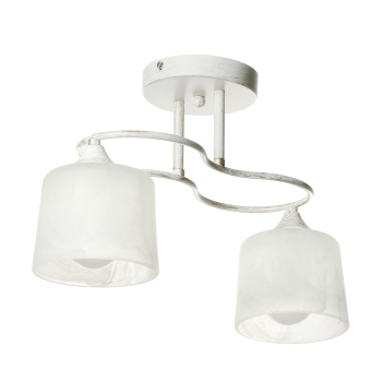 Люстра Verner Lighting N2058/2, 40 Вт, Е27, 2 лампы, белый/золото