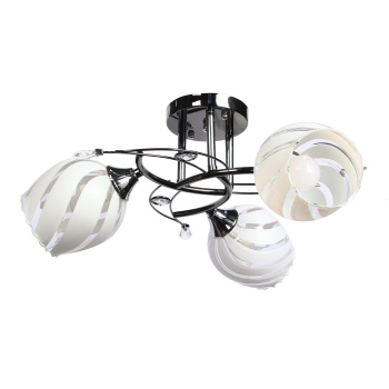 Люстра Verner Lighting А2312/3, 40 Вт, Е27, 3 лампы, черный/хром