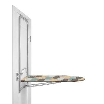 Доска гладильная НАВЕСНАЯ на двери, на стену "Ника" 129х34см откид. п/ут.,раб.п.-ДСП ДН1 *1/4