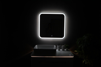 Зеркало МЗ Стив лайт 700х680 ( LED-подсветка, сенсорный выключатель)